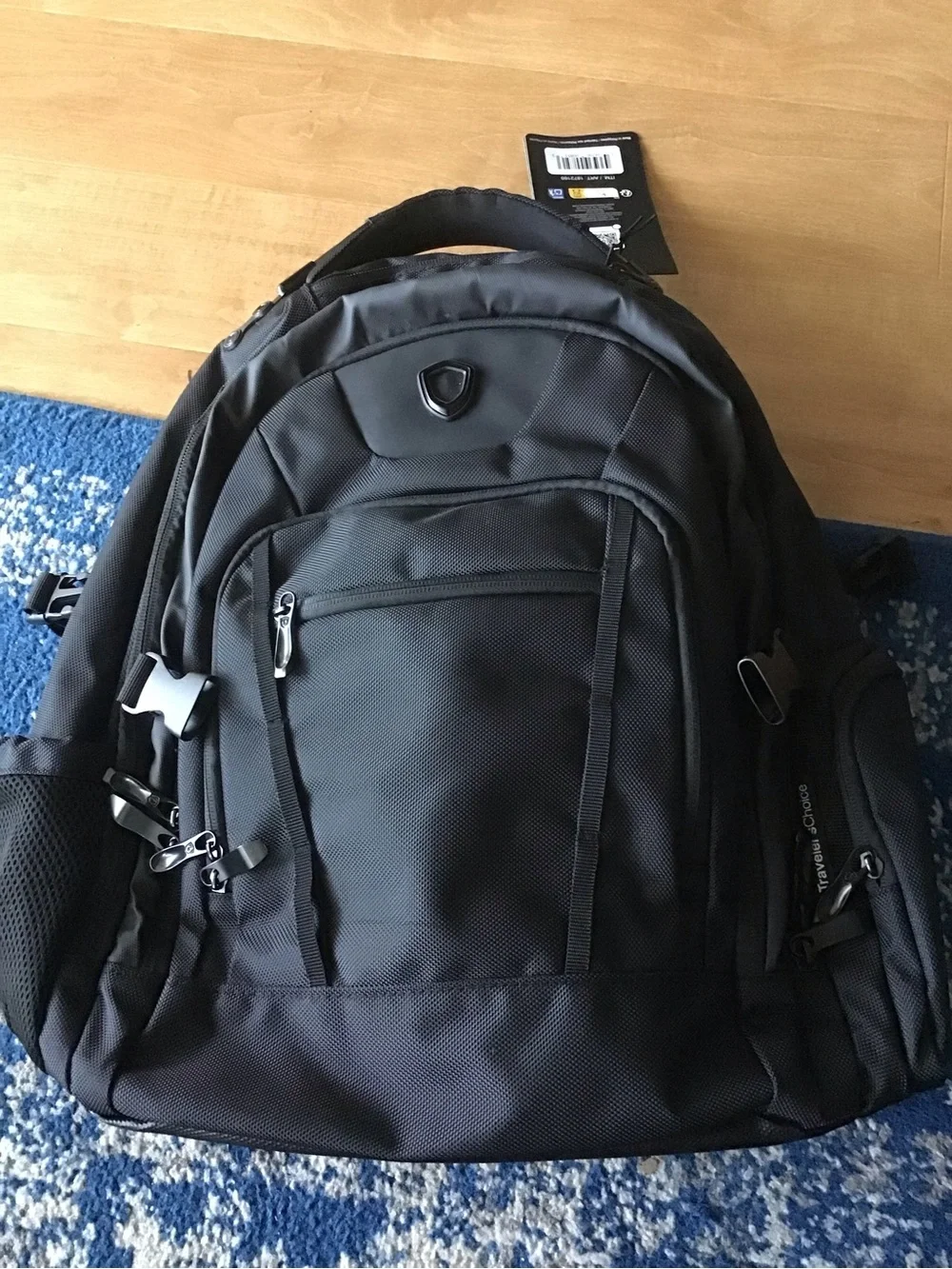 Black Men's Travel Backpack